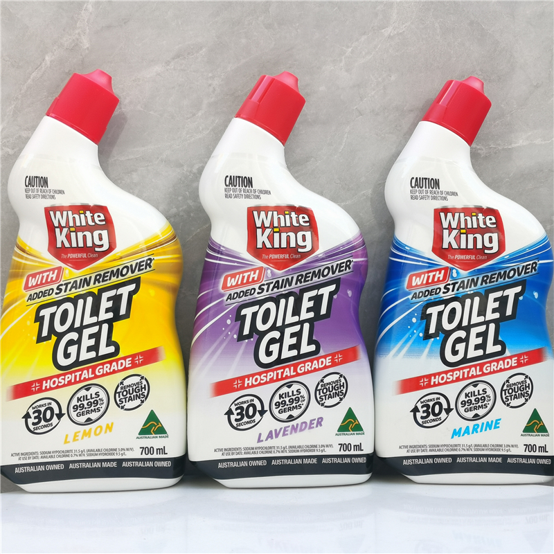 White King Toilet Gel Power Clea洁白王强力除菌柠檬香型洁厕液