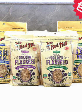 Bob's Red Mill Golden Flaxseed美国鲍勃红磨坊无麸质亚麻籽 粉