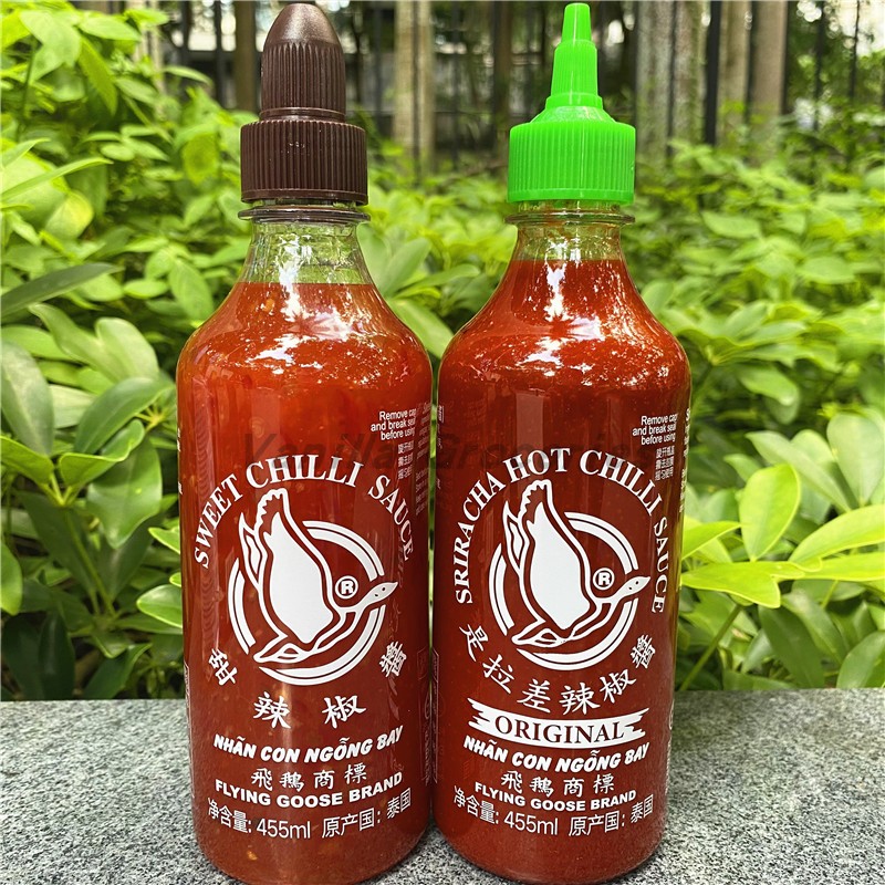 455ml泰国飞鹅是拉差少脂辣椒调味酱Sriracha Hot Chilli Sauce-封面