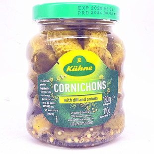 Kuhne Cocktail Cornichons With Dill德国冠利鸡尾青瓜仔酱腌菜
