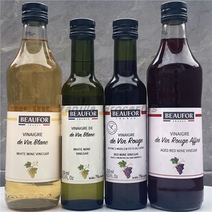 Vin Beaufor Vinegar 红葡萄酒醋陈酿香醋 Blanc法国蒲福白