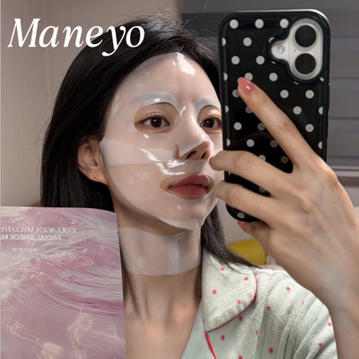 松垮脸闭眼入▲韩国nivriv胶原蛋白面膜颈膜保湿提亮紧致改善细文