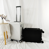 出口日本前开口铝镁合金拉杆箱20寸登机箱24行李箱28女侧开旅行箱