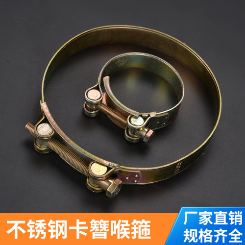 农用强力欧式固定接头老虎双钢丝卡子喉箍加厚水管涂塑水带专用