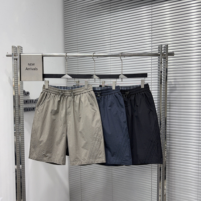 夏季新款潮流三条杠休闲短裤男士户外速干宽松五分裤青年潮流短裤