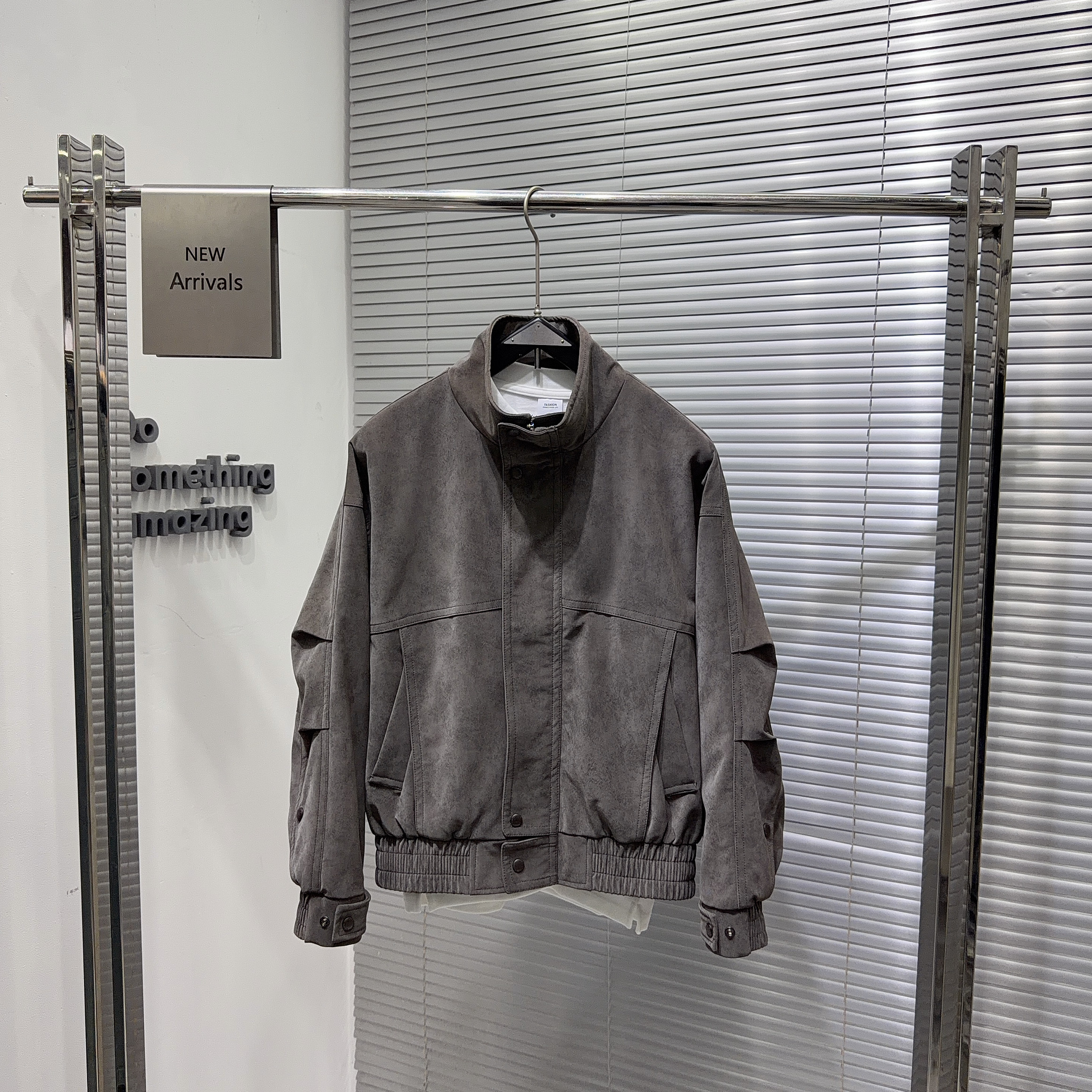 工装皮衣外套男2026春季新款高级感痞帅美式皮夹克潮牌雾面机车服