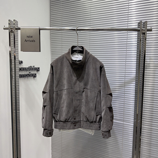 工装皮衣外套男2026春季新款高级感痞帅美式皮夹克潮牌雾面机车服