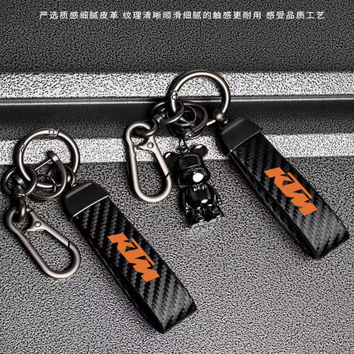 适用KTM Duke250/390/790/890 RC390钥匙扣钥匙带链时尚改装挂件