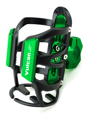 适用川崎Vulcan S650 小火神650 改装保险杠水杯架 摩旅水壶支架