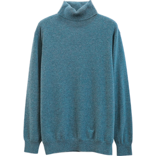 米皇秋冬新款高领套头保暖羊绒衫男韩版休闲纯羊绒毛衣针织衫