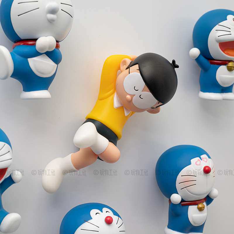 叮当猫冰箱贴哆啦a梦卡通蓝胖子磁性贴睡觉大雄吸铁石机器猫磁贴