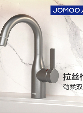 九牧旋转面盆龙头双水花家用浴室卫生间洗手洗脸台盆冷热水32686