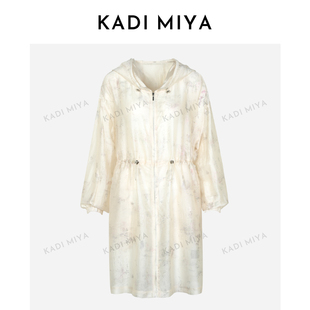 復(fù)古寬松連帽防曬衫 KADIMIYA 心靜止水 新中式 輕奢百搭防曬服