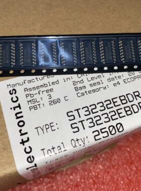 全新原装ST3232EB ST3232EBDR SOP16 接口线路驱动器 贴片IC芯片