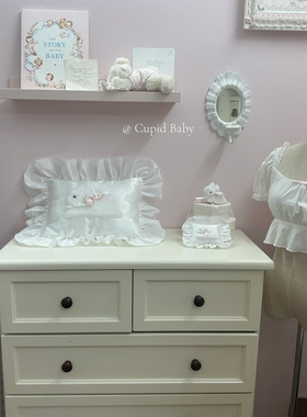 Cupid Baby  兔子抱枕3.0 & 枕头挂件，可爱缎面纯白花边手作小物