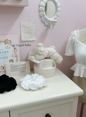 Cupid Baby  奶油泡芙大发圈！氛围感满满针织纯棉花边手作发绳