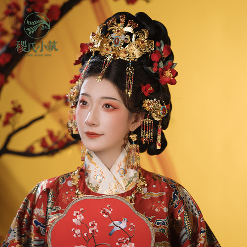 稷氏小筑 鸾凤 古风婚嫁发饰发后压