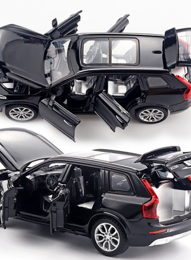 沃尔沃xc90尊界S800仿真合金玩具汽车模型收藏摆件XC40男孩玩具车