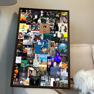 陈奕迅专辑拼图1000片带相框成人版高级感高质量治愈系装饰画定制