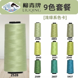 淡绿色系 40S/2柳青线高速涤纶线宝塔缝纫线平车线车缝线SP线浅绿