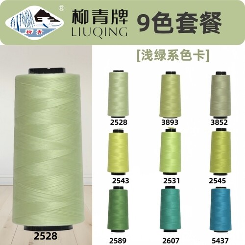淡绿色系 40S/2柳青线高速涤纶线宝塔缝纫线平车线车缝线SP线浅绿