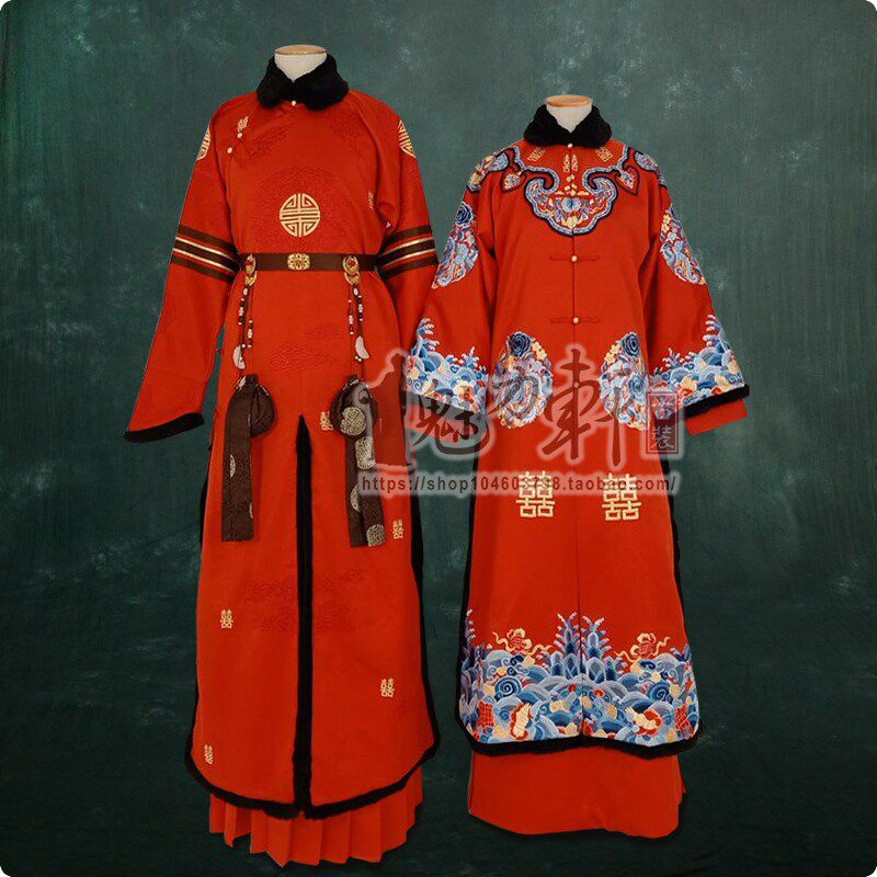 延禧攻略富察傅恒魏璎珞结婚喜服秀禾喜服中式婚礼喜服结婚服装