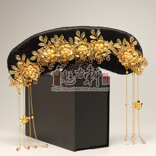 金色款旗头古装清宫格格娘娘妃子头饰延禧攻略如懿传还珠格格发饰