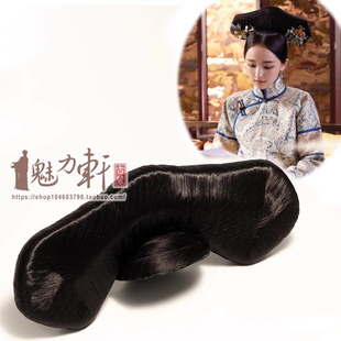 清代同款古装造型清宫娘娘旗头古风造型写真旗头清朝妃子头饰新款