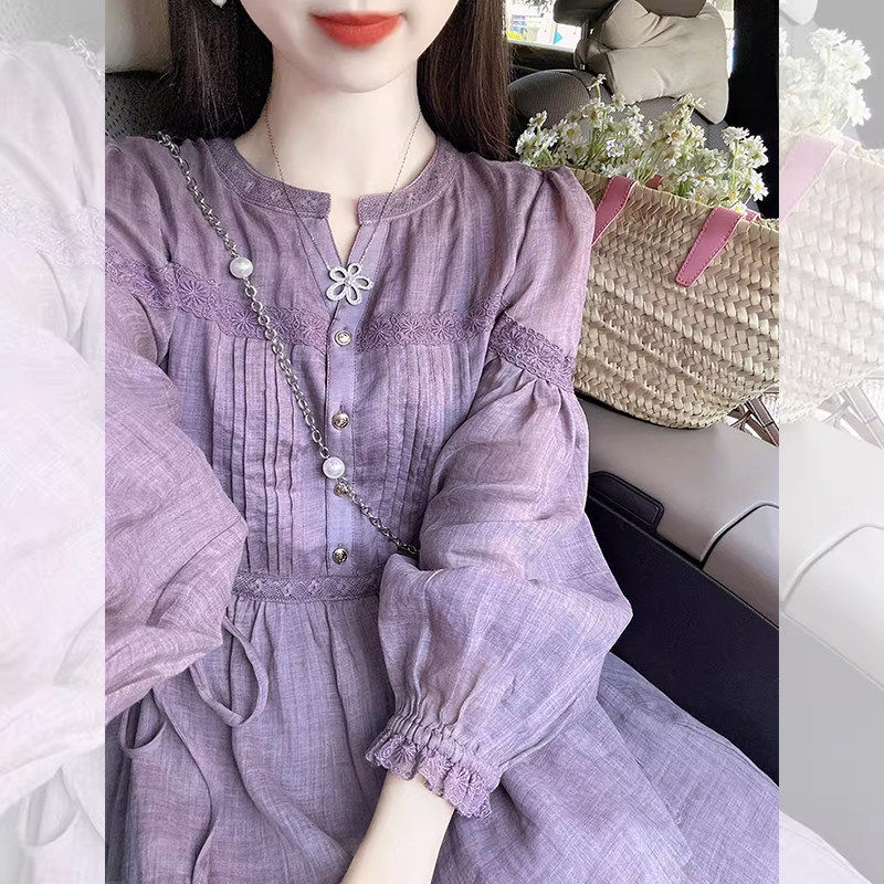 【送运费险】法式绝美紫色裙子