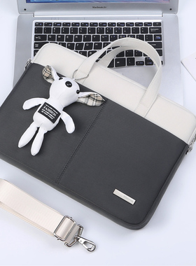 适用苹果macbookpro13电脑包女手提macair13.3寸笔记本pro16寸华为matebook14内胆包xpro13.9游戏本15.6寸包