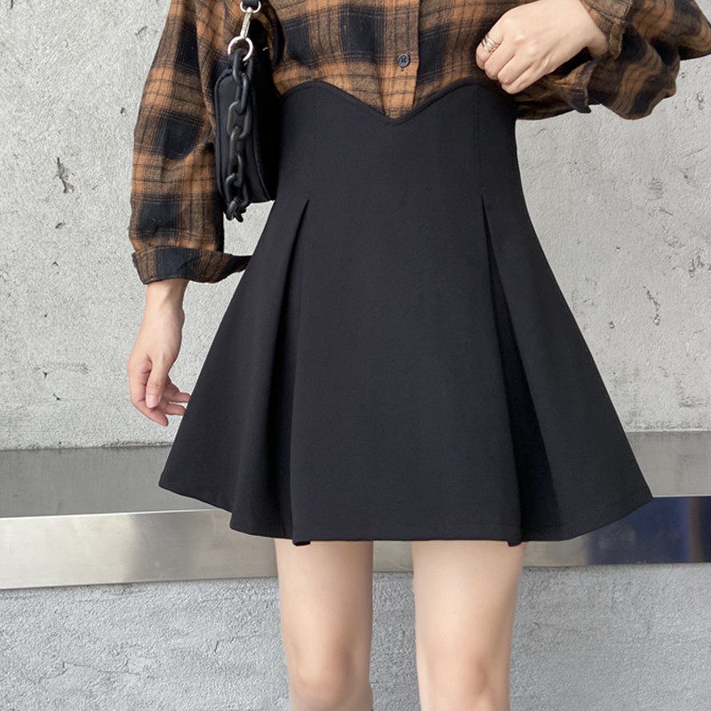 半身裙女百褶裙a字裙伞裙胖mm黑色小个子遮胯西装短裙毛呢蓬蓬裙,女装/女士精品,半身裙,淘宝优惠券,粉丝福利购,淘宝优惠卷