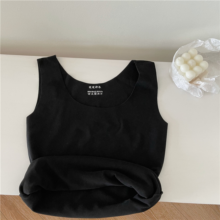 Real price real shot autumn and winter warm vest de velvet self heating and cold proof underpants women's underwear