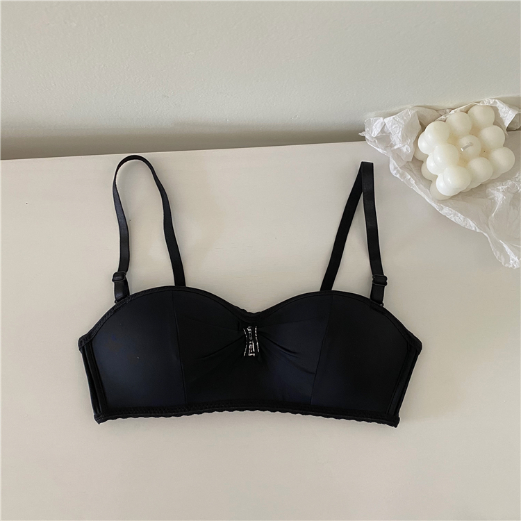 Real price real shot girl's feeling seamless underwear small chest gathered, breast collection, no steel ring bra