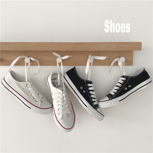 Real price real photo color matching board shoes canvas shoes lace up all kinds of flats for women