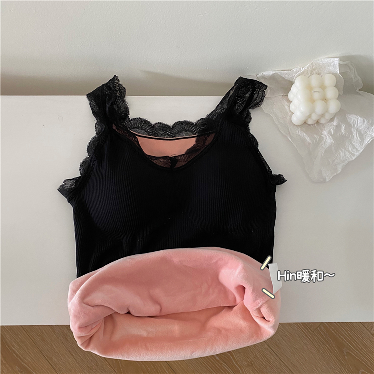 Real auction special price thermal underwear bottom coat body vest Plush top inside