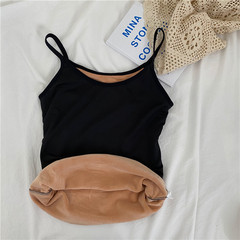 Real price real shot slim fit, warm, plush, suspender, small vest, sleeveless underwear, bottom coat
