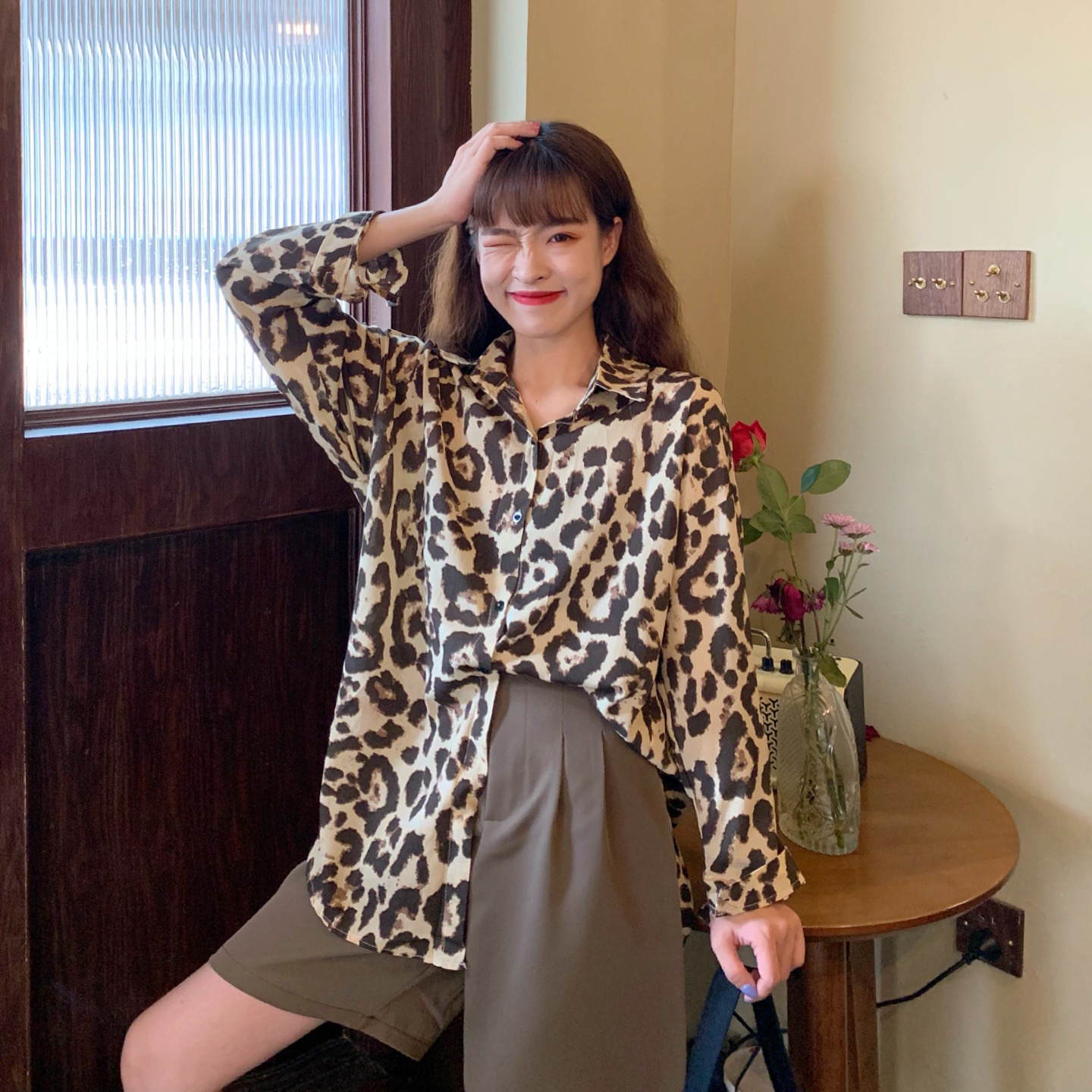 New Leopard Print Shirt in early spring