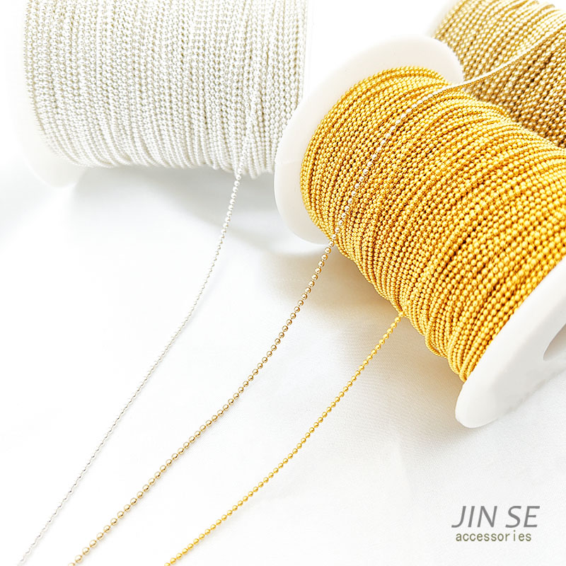 金珠链豆豆链圆珠链diy饰品配件