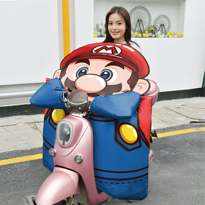 电动车挡风被冬季加绒加厚加大防寒防水防晒电车电瓶车冬天挡风罩