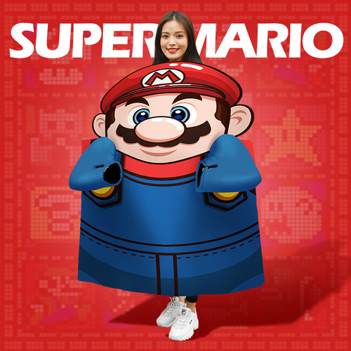 挡风被冬季双面加绒可爱摩托车