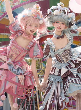 【三团定金】半糖猫丸原创【马戏团童话开场】lolita裙子可爱lo裙