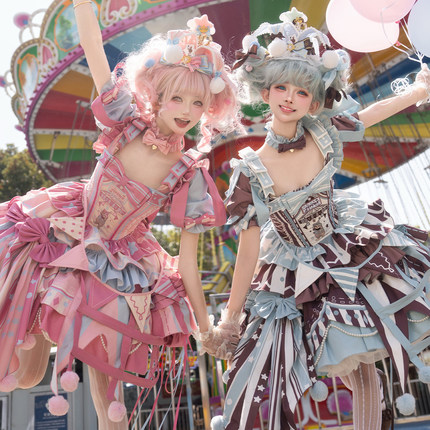 【马戏团童话开场】lolita裙子半糖猫丸原创马戏团lo裙[三团定金]