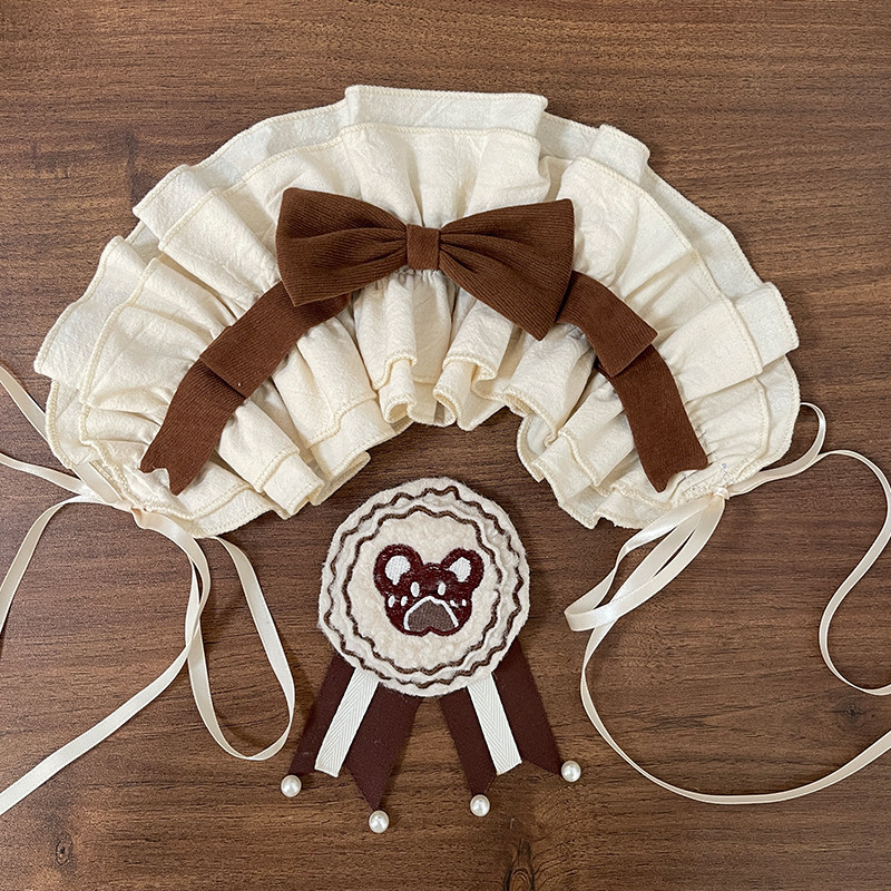 [现货]饼干熊lolita洛丽塔连衣裙官配小物吧唧发带发饰搭配配饰