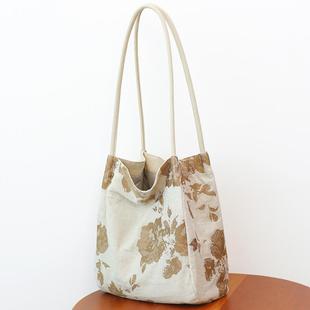 布奏棉麻包包逛街女包上班通勤包秋冬腋下包小托特包布包单肩文艺