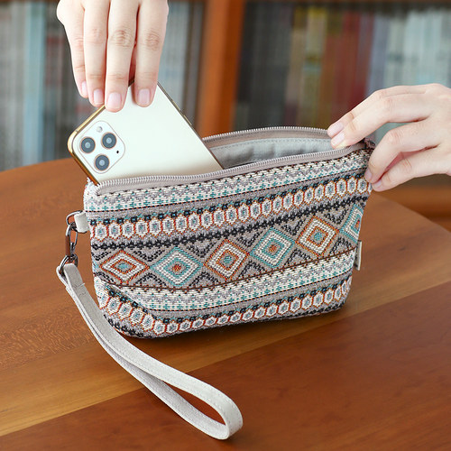 布奏手机包手拿包女手提小布包