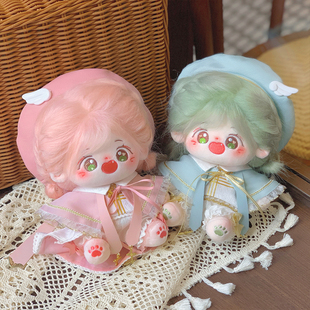 现货 奶电响铃夜樱礼赞青鸟奏章20CM棉花娃衣套装无属性毛绒换装