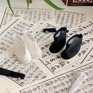 现货可奈造物古风鞋20CM30CM棉花娃娃古装用娃衣周边帆布古装鞋子