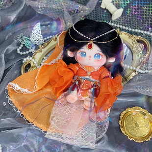 现货奶电响铃赤鲤姬棉花娃衣20CM异域古风复古无属性换装衣服套装