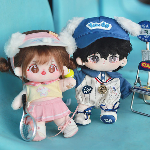 园长裤茶茶20CM棉花娃衣运动服