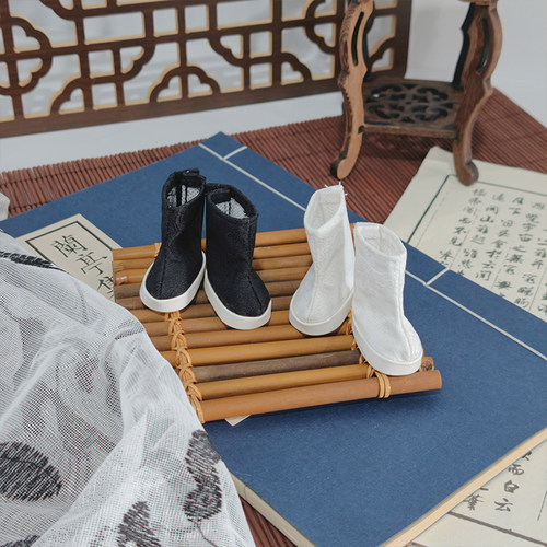 【小物】可奈造物bjd六分娃娃用古风靴鞋子帆布百搭周边